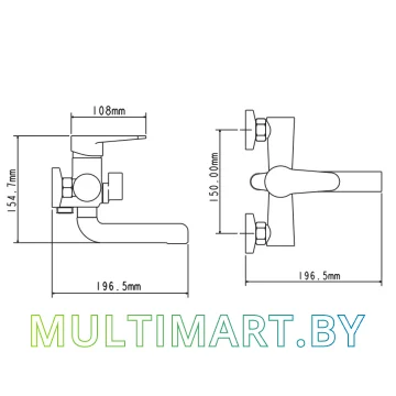 Смеситель Econoce EC0202 картинка 2